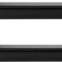 Melannco Arlington Floating Wall Shelves for Bedroom, Living Room, Nursery, Set of 2, 20-Inch, Black (Set of Two 20 Inch)