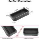 JWWY Dashboard Storage Tray Organizer for 2024-2026+ Jeep Wrangler JL & Gladiator JT, Center Console Storage Box Interior Accessories, Black, 1PC