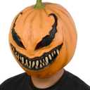 Creepy Pumpkin Mask, Scary Pumpkin Head Mask For Halloween Costume Party Props Adult Men Women