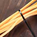 4 x 120 Pcs 8 Inch Cable Zip Tie, ORWUDIZ Multifunctional Tie, Nylon 66 Material, Tensile Strength 50 Lbs, Black, Cable Binding Classification, Suitable for Industrial, Outdoor, Home, Office Use