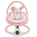 Baby Swing for Infants, Electric Baby Swing with Bluetooth, Portable Infant Swing with 5 Speeds, 10 Lullabies, 5-Point Harness & Remote Control, for Newborns Infants Indoor Outdoor Use (Floral)