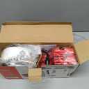 Electric Smores Maker Tabletop Indoor Kit, Indoor Marshmallow Roaster, Smores Station with 4 Compartment Trays & 4 Forks, Great Gift for Adults and Kids in Holidays and Parties (Red)