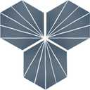 45-Sheet Peel and Stick Backsplash Tile Sticker, 6" x 7" Blue Art Deco Hexagon Flower Vintage Self-Adhesive Wall Tile for Kitchen Bathroom Shower Living Room, Covers 10 Sq. Ft.
