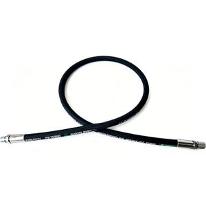 Jooptoolwook Hydraulic Hose 1/2" Hydraulic Hose with Male NPT X Male NPT 18" Long 3988 psi, Black