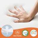 Folding Memory Foam Pads, 3" Tri-Fold Twin Topper with Washable Cover, Portable Guest Floor Bed Non-Slip for Travel Camping