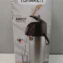 TOMAKEIT Airpot Coffee Dispenser Thermal with Pump,3L/102 Oz Insulated Stainless Steel Large Airpot Coffee Carafe Lever Action for Hot/Cold Water,Thermal Carafe for Hot Cocoa for Parties
