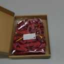 Velvet Christmas Tree Bows  24 Pcs Holiday Bows (3/8" Wide, 5x7) with Star Clips  Easy Hanging for Tree, Wreath, Gifts & Dcor (Burgundy)