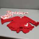 Kucnuzki Baby Girl Clothes Toddler Girl Outfit Ruffle Sleeve Shirt Floral Pant Set Fall Winter Clothing for Girl