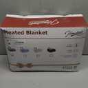 Homemate Heated Electric Blanket Queen Size - 84"x90" Heating Bed Blanket Throw with 10 Heating Levels 8 Hours Auto Off Fast Heating Over-Heat Protection Ultra Soft Flannel ETL Certified, Grey