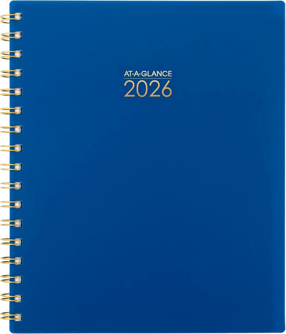 AT-A-GLANCE 2026 Planner, Weekly & Monthly, 7" x 8.75", Medium, Harmony, Denim (1099-805-20-26)