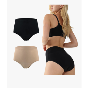 BATTEWA Washable Incontinence Underwear for Women, High-Waisted Cotton Leak Proof Panties 50ml Bladder Leak Protection, Size 2 XL