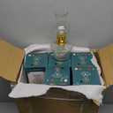 Yexiya 6 Pcs Chamber Oil Lamps Oil Lamp Vintage Glass Kerosene Lamp Bulk with Adjustable Fire Wick Rustic Clear Hurricane with 6.6 ft Extra Wick for Indoor Use Home Decor 8 Inch (Classic Style)