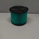 1 PACK yamoutai VF3600 HEPA Material Pleated Paper Wet/Dry Vac Replacement Cartridge Filter Compatible with Most 3 to 4.5 Gal Shop Vacuums