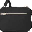 Travelon Women's Anti-theft Tailored East/West Organizer Chrossbody (Onyx)
