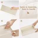Criusia Drawer Organizer Clothes, 14 Pack Dresser Organizer for Baby Clothes, Underwear, Sock- Foldable Closet Organization and Storage Dividers Bins for Nursery, Bedroom and Dorm (Beige)