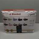 Homemate Electric Heated Blanket Queen Size - 84"x90" Heating Blanket Queen Size Dual Control 1/2/4/6/8 Hours Auto-Off 10 Heat Level Over-Heat Protection Flannel Sherpa ETL Certification
