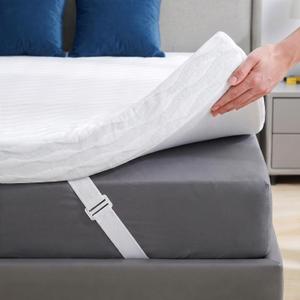 Homkdom 2 Inch Queen Size Memory Foam Mattress Topper with Removable Cover