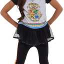 Harry Potter Gryffindor Ravenclaw Girls Cosplay T-Shirt Dress Leggings and Headband 3 Piece Outfit Set Little Kid to Big Kid