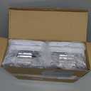 Delamu 2-Tier Multi-Purpose Bathroom Under Sink Organizers and Storage, Stackable Kitchen Pantry Organization, Pull Out Medicine Cabinet Organizer with Movable Dividers, White, 4Pack