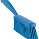 Vikan 45873 Bench Cleaning Brush, Polypropylene/Polyester Soft Bristle Dustpan Brush & Sweeper With Handle, 14-Inch, Blue