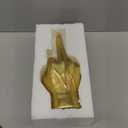 Gold Middle Finger Gifts,Gesture Statues and Sculptures,Home Dcor Accent,Finger Classic Knick Knacks for Shelves,Desk,Entryway,Tv Stand,Mantel,Coffee Table,Centerpiece Table Decorations for Men