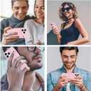 Compatible with iPhone 17 Pro Case, Shockproof Liquid Silicone Protective Phone Case with Soft Anti-Scratch Microfiber Lining Ultra Slim Drop Protection Phone Cover(Pink)