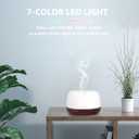 SEEDSEEL 300ML Essential Oil Diffuser,Aromatherapy Diffuser with Remote Control, 7-Color LED Light and 4 Timers,Quiet Auto-Off for Bedroom, Home,Office