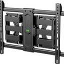 USX MOUNT Ultra Slim TV Wall Mount for Most 37-90 inch Television, Full Motion TV Mount Dual Swivel Articulating Tilt 6 Arms, Up to 120lbs, VESA 600x400mm, Max 16" Wood Studs, XML612-K