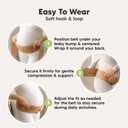 KeaBabies Pregnancy Belly Bands for Pregnant Women - 1-Pack, Soft & Breathable Maternity Belly Support Band, Easy Adjustable Maternity Belt for Back, Pelvic Support, Comfortablee (Classic Ivory, M/L)