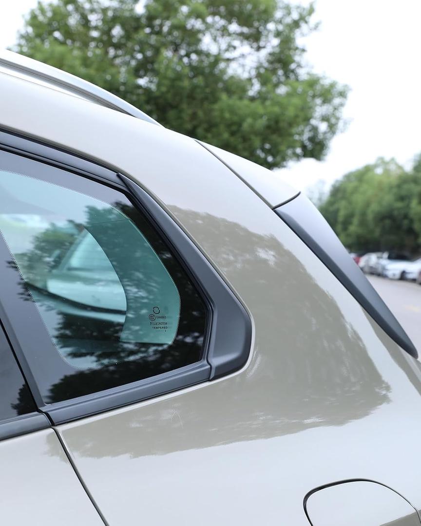 ABS Matte Black Rear Window Trim Molding Covers for 2023-2026 Mazda CX-50, Flat Black Outside D Pillar Post Molding Cover Trims Compatible with Mazda CX50 CX 50 Hybrid 2024 2025