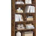 VASAGLE Custos Collection - Bookshelf, 5-Tier Bookcase, Book Shelf, Open Storage Shelf, 9.4 x 30 x 52.8 Inches, for Living Room, Home Office, Dinning Room, Rustic Brown ULBC175X01