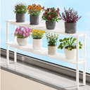 Expandable Window Shelf for Plants Kitchen Sink Organizer Stackable Narrow Shelves Kitchen Countertop Holder Mesh Design (2, White)