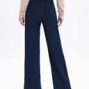 Pull On Jeans for Women Wide Leg High Waisted Stretch Sweatpant Jeans Casual Trendy Denim Pants (with Plus Size) (Blue, S)