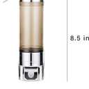 Adhesive Soap Dispenser 300ML Drill Free with Adhesive or Wall Mount with Screws,Manual Dispenser Shampoo Shower for Kitchen Bathrooms,Chrome
