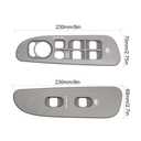 BASIKER Driver and Passenger Grey Door Window Switch Panel Bezel Compatible with Dodge 2002 to 2010 Ram 1500 2500 3500 Front Right and Left Seat
