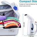 URPOWER Steamer for Clothes Steamer, Portable Handheld Garment Fabric Steamer Fast Heat-up Powerful Clothes Steamer with High Capacity for Home and Travel - Not for Abroad