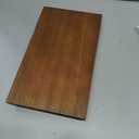 Bathroom Counter Organizer Wood Pedestal Stand Farmhouse Decorative Tray Soap Holder for Kitchen Decor, 9" x 6" - Walnut