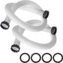 1.5" Pool Pump Hose for Coleman Intex, 1.5 inch Pool Hoses for Above Ground Pools 29060E Pool Filter Hoses for Sand Filter Pumps & Saltwater Systems, 59" Long Replacement Hoses (2 Pack)