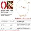 6 Pack Floral Hoop with Stand and 38-Yard Paddle Wire 20 Inch Metal Rings for DIY Centerpiece Table Decorations Crafts Macrame Rings Hoop Wreath Dream Catcher Rings Wedding Christmas Wreaths, Gold