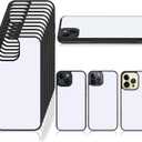 Frienda 15 Pcs Sublimation Blanks Phone Case Bulk Cover Protective Anti-Scratch Soft Shockproof Slim Covers(Compatible with iPhone 14, 14 Pro, 14 Pro Max,Black)