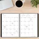 2 x AT-A-GLANCE Planner 2025-2026 Academic, Weekly & Monthly, 8-1/4" x 11", Large, Monthly Tabs, Flexible Cover, Contemporary Lite, Black (7057XL05)