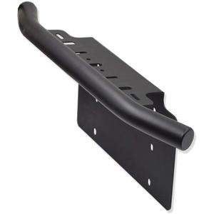 DaSen Front Bumper 6x12 inch Universal License Plate Holder Mounting Bracket Compatible with Off-Road LED Light Pod Compatible with Jeep Most ATV Truck Pickup