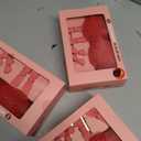 Bow Headband and Clips Set, Pink Heart, Pack of 3 