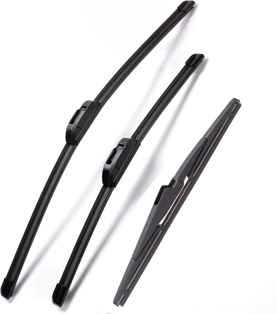 Windshield Wiper Blades for Kia Telluride 2020-2024 / Kia Sedona 2015-2021 Replacement Front & Rear Wiper Blades, Premium All Season All Weather Automotive Front Rear Wipers Set/ 26"+18"+12"