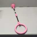 JOYIN Pink Ankle Skip Ball with Flashing Lights, Toy for Kids Indoor & Outdoor, Flashing Swing Ball Foldable Sports Toy, Birthday Gifts for Kids 3 4 5 +