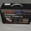 TRUKSECU Retractable Ratchet Straps, 1 Inch x 10 Feet, 2000 lbs Capacity, Heavy Duty Tie Down Set with Storage Bag, 4-Pack, Black