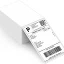 MUNBYN Thermal Direct Shipping Label (Pack of 500 4x6 Per Fanfold Labels) - Commercial Grade (White)