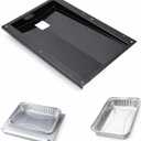 69804 Grease Tray & 67047 Catch Pan for Weber Spirit 300 Series Gas Grills, Front-Control: E/S-310 320 330, Drip Tray with 10 Pack Aluminum Foil Liner, Replace Weber 69804 67047