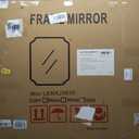 LAWADA Vanity Bathroom Mirror, 30" x 36" Black Scalloped Mirror for Wall