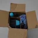 Rubber Broom Carpet Rake for Pet Hair Removal, Fur Remover Broom with 59" Telescoping Long Handle, Pet Hair Broom with Squeegee for Carpet, Hardwood Floor, Tile